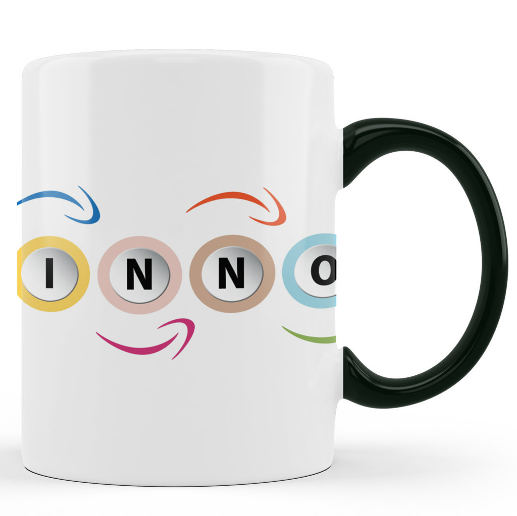 Printed Ceramic Coffee Mug | Creative Inspiration | Innovation | 325 Ml.